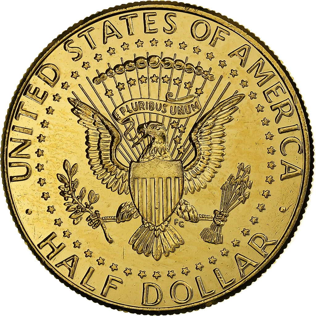 United States, Half Dollar, 2014, Philadelphia, Gold plated, MS(60-62)