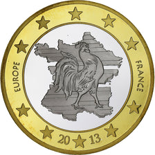 France, Medal, Europe, 5 Euro Essai, 2013, Bi-Metallic, MS(65-70)