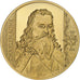 Frankreich, Medaille, Les plus Grands Français, Charlemagne, Copper Gilt, STGL