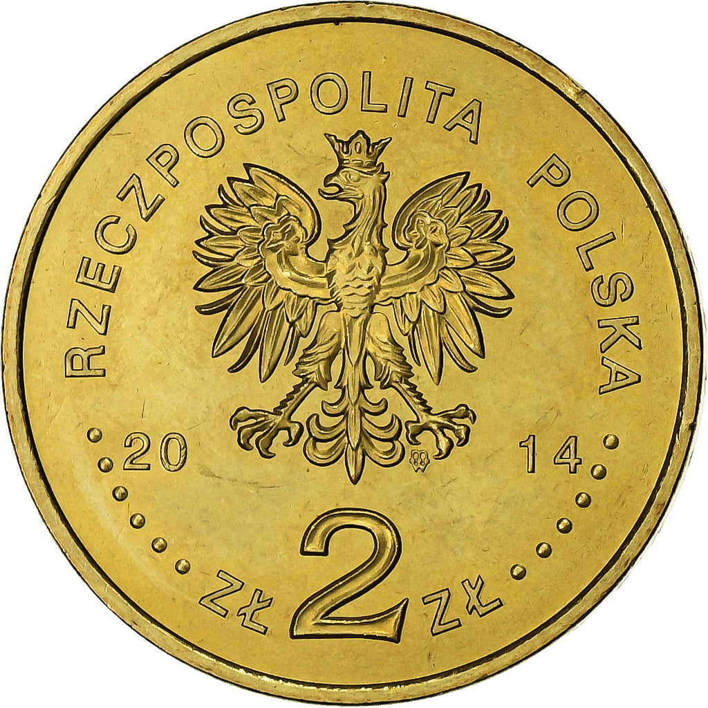Poland, 2 Zlote, 2014, Warsaw, Cupro-Aluminium, MS(63), KM:919