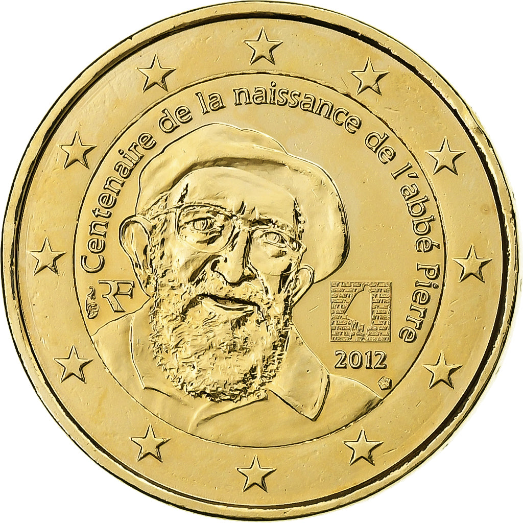 Francia, 2 Euro, 2012, Paris, Gilt Metal, SPL-, Gadoury:15, KM:1894