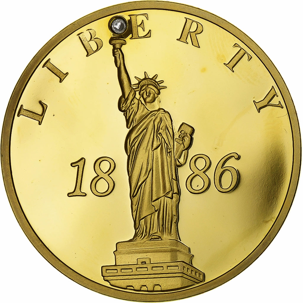 United States of America, Medaille, Statue de la Liberté, Copper Gilt, Beacon