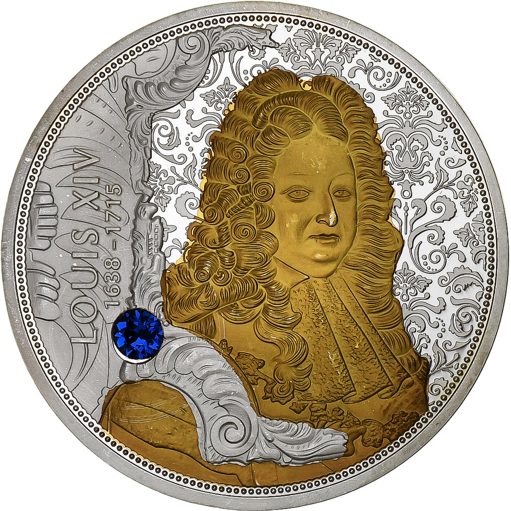 Francia, medaglia, Les rois de France célèbres, Louis XIV 1638-1715, Copper