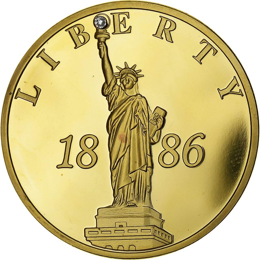 United States of America, Medaille, Statue de la Liberté, Copper Gilt, Beacon