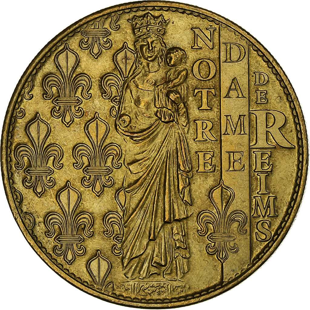 France, Jeton, Reims - Cathédrale Notre-Dame - Galerie Clovis, Cupro-nickel