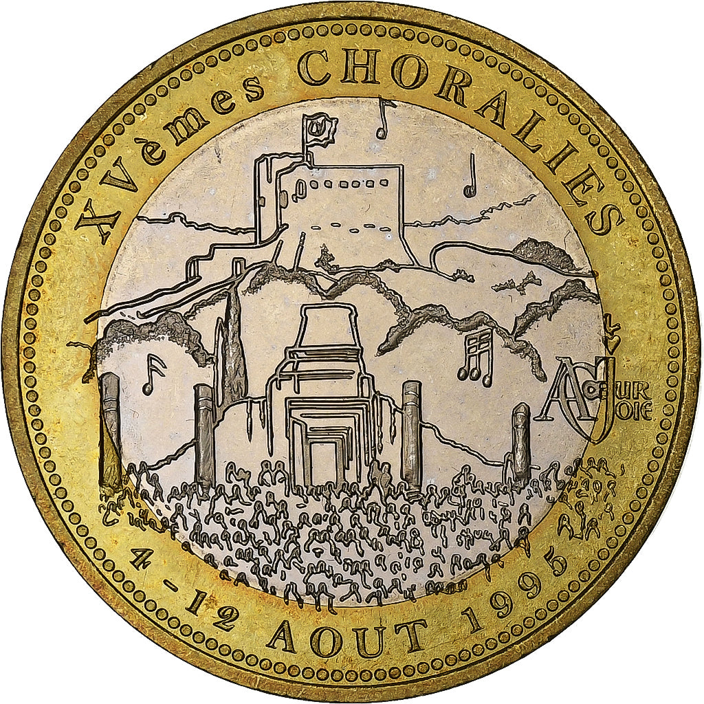France, 10 Ecus, Choralies, Vaison-la-Romaine, Bimetallic, SPL
