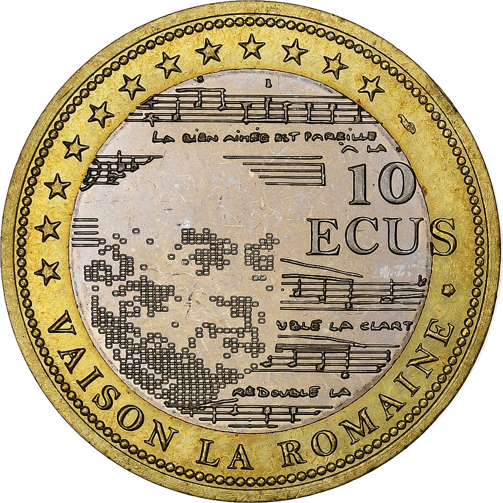 France, 10 Ecus, Choralies, Vaison-la-Romaine, Bimetallic, SPL