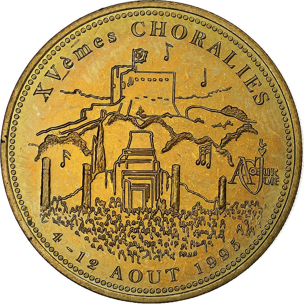 Francia, 5 Ecus, Choralies, Vaison-la-Romaine, 1995, Cupro-aluminium-nickel, SPL