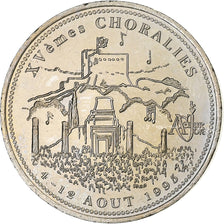 France, 1/2 Ecu, Choralies, Vaison-la-Romaine, 1995, Cupro Nickel, MS(63)