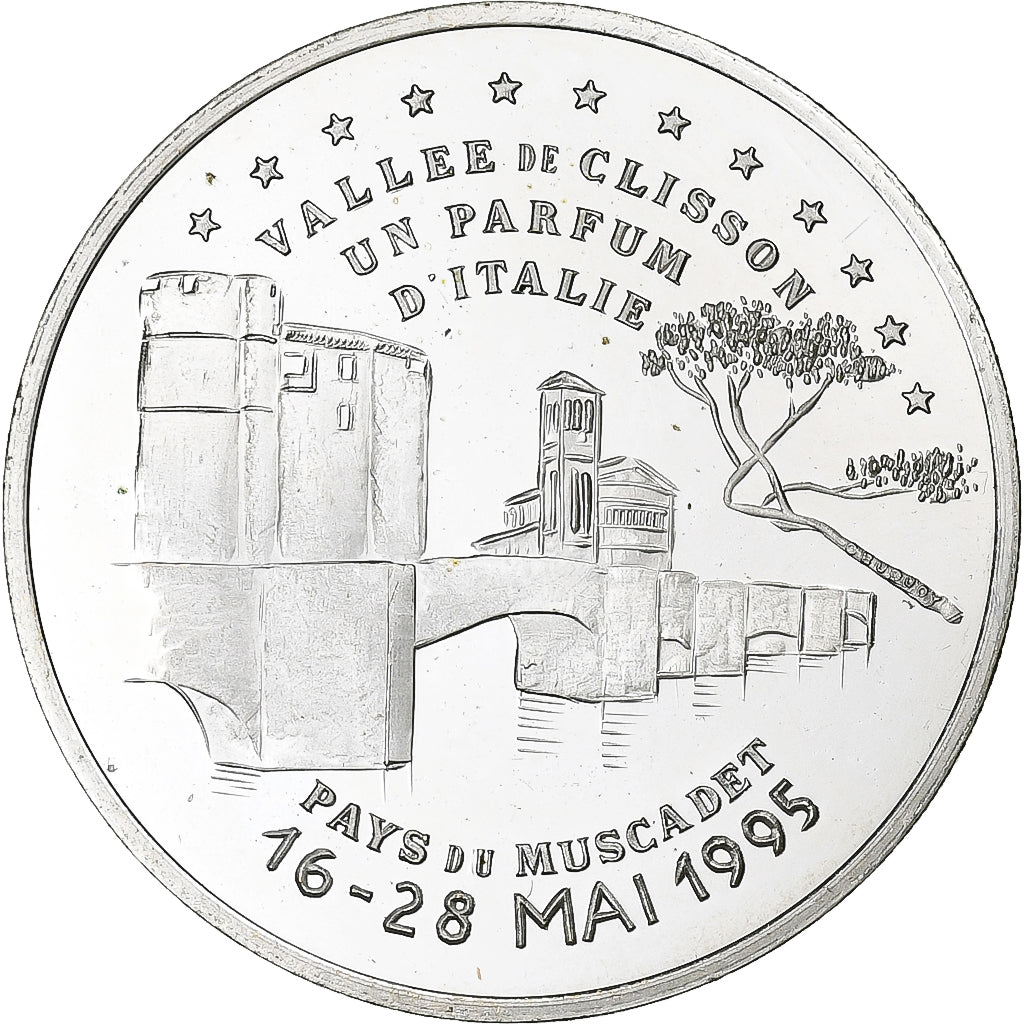 France, 20 ECU, Clisson, 1995, Argent, SPL