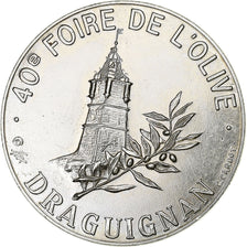 Francja, 25 Ecu, Draguignan, 40ème Foire de l'Olive, 1993, Srebro, Cardot
