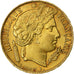 France, 20 Francs, Cérès, 1851, Paris, Gold, AU(55-58), Gadoury:1059, KM:762