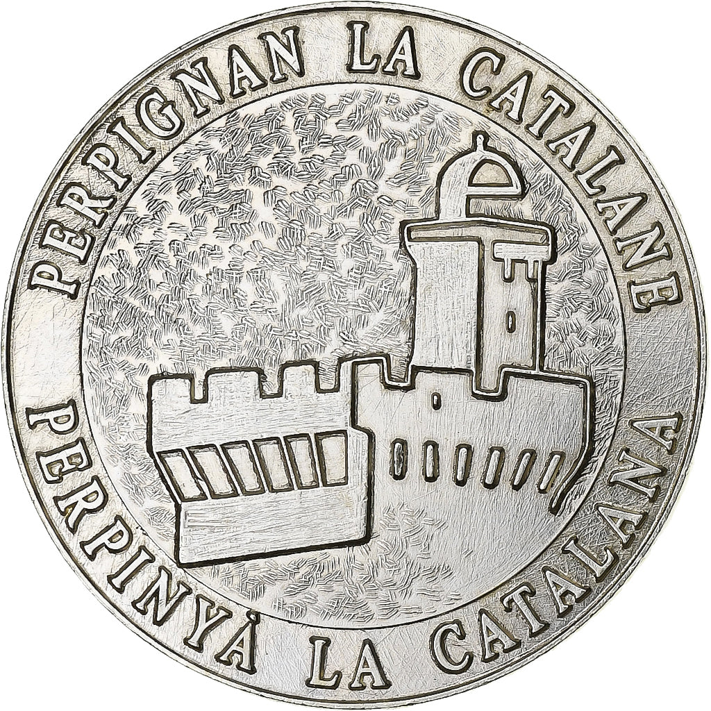 France, 25 Ecu, Perpignan La Catalane, 1994, Argent, SPL