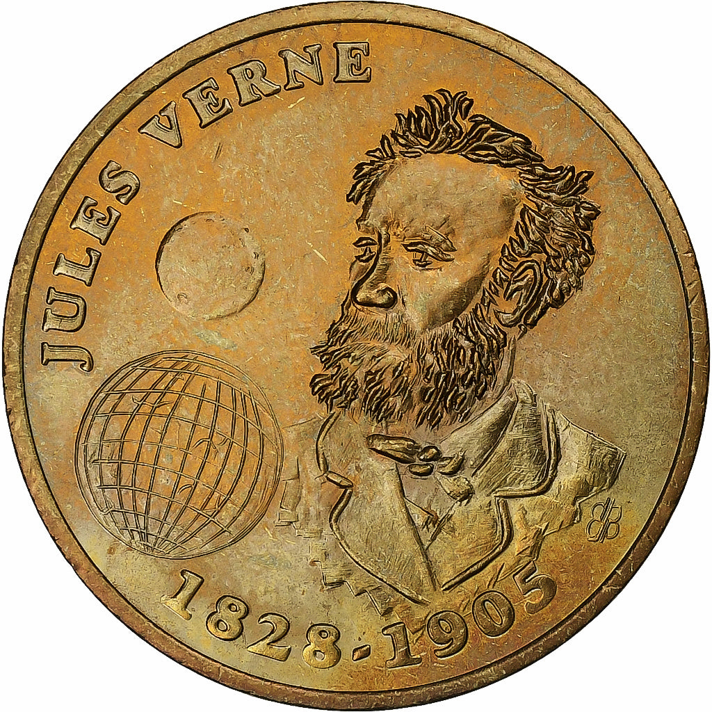 France, 3 écus d'Amiens, Cirque Jules Verne, 1995, Monnaie de Paris, Brass