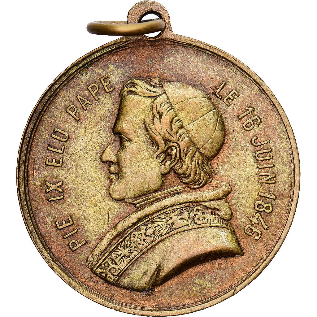 Vatican, Medal, Mort du Pape Pie IX, 1878, AU(55-58), Copper