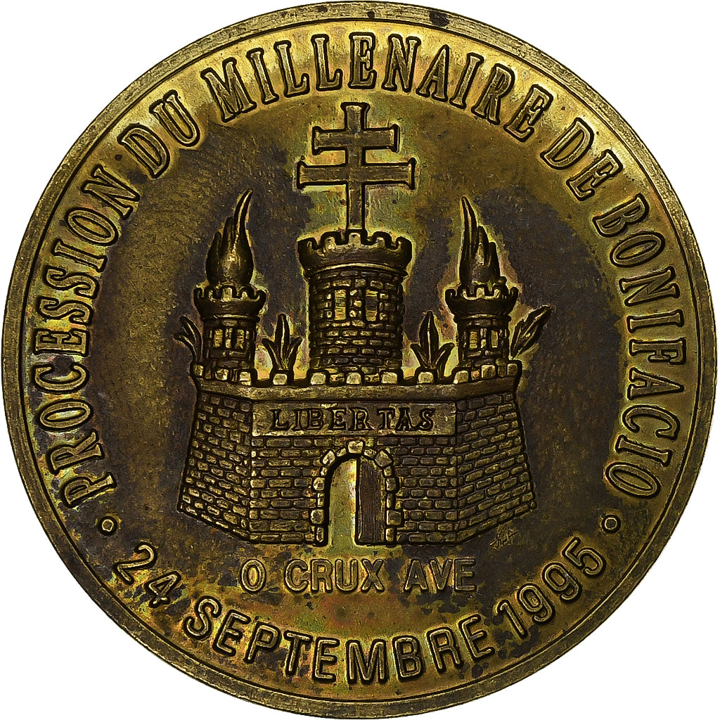 France, Ecu, Bonifacio, 1995, AU(50-53)