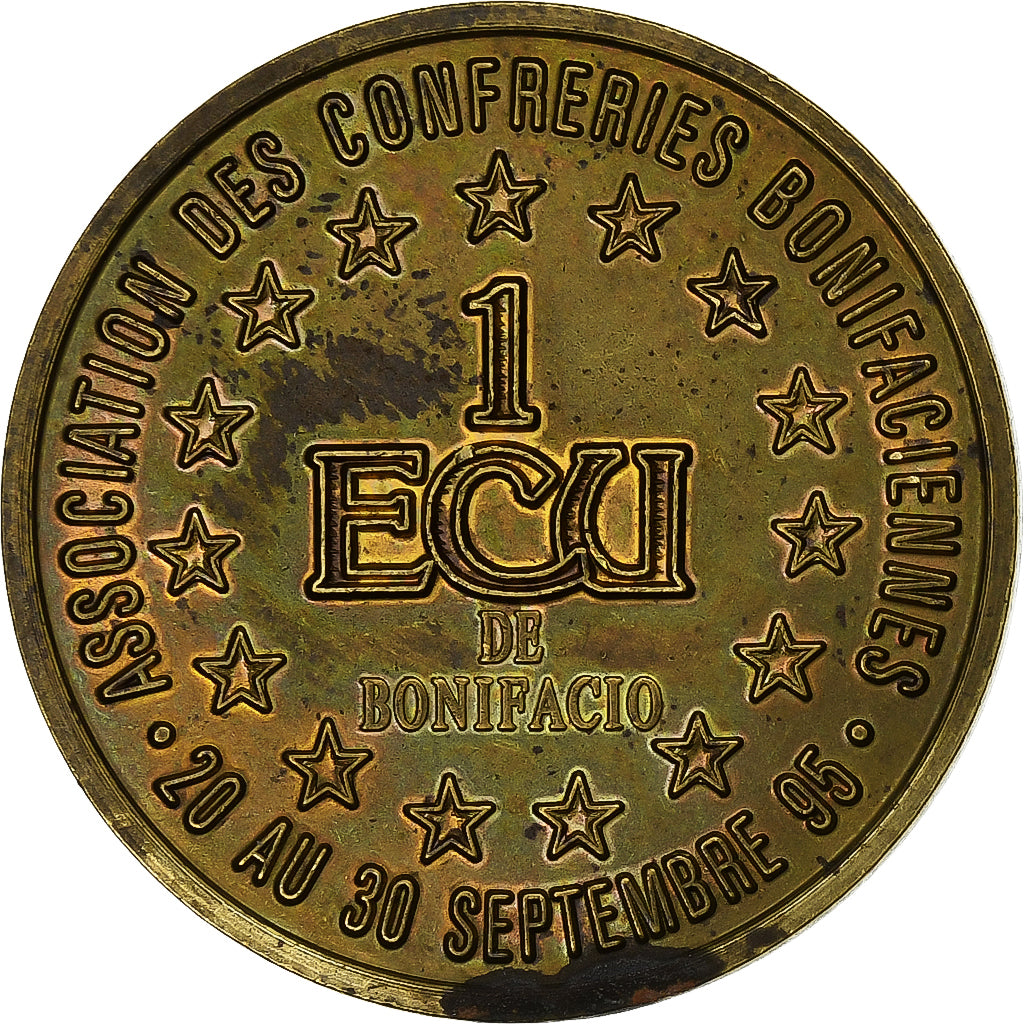 France, Ecu, Bonifacio, 1995, AU(50-53)