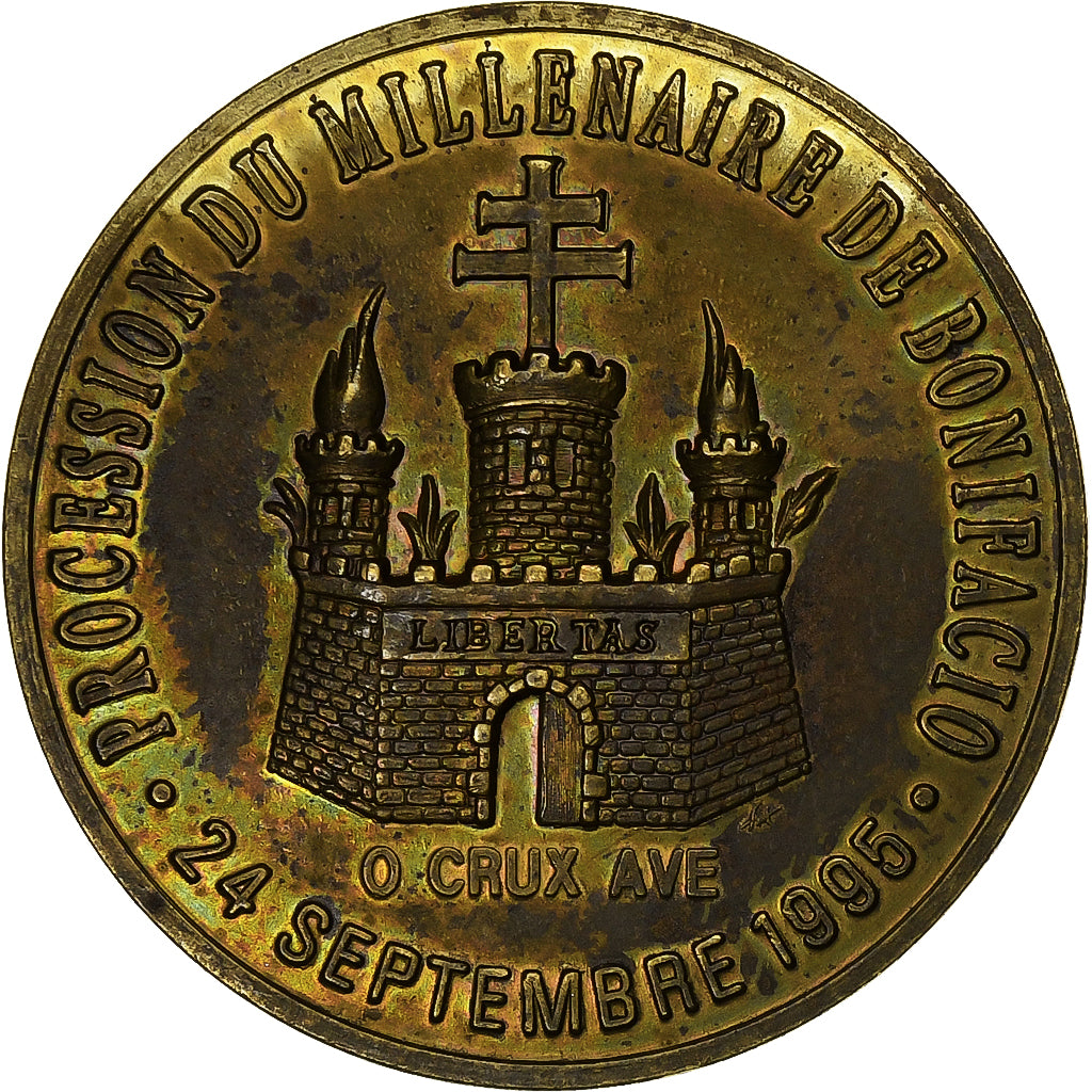 France, Ecu, Bonifacio, 1995, AU(55-58)