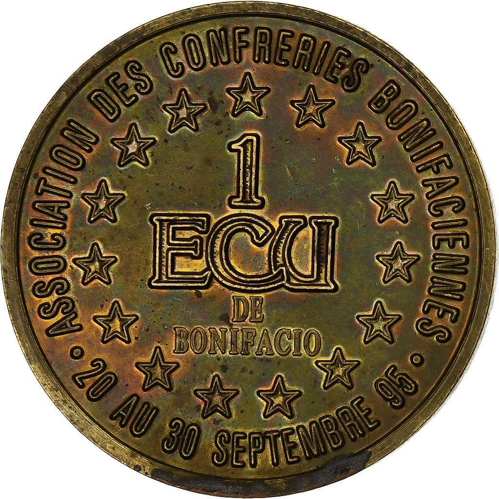 France, Ecu, Bonifacio, 1995, AU(55-58)
