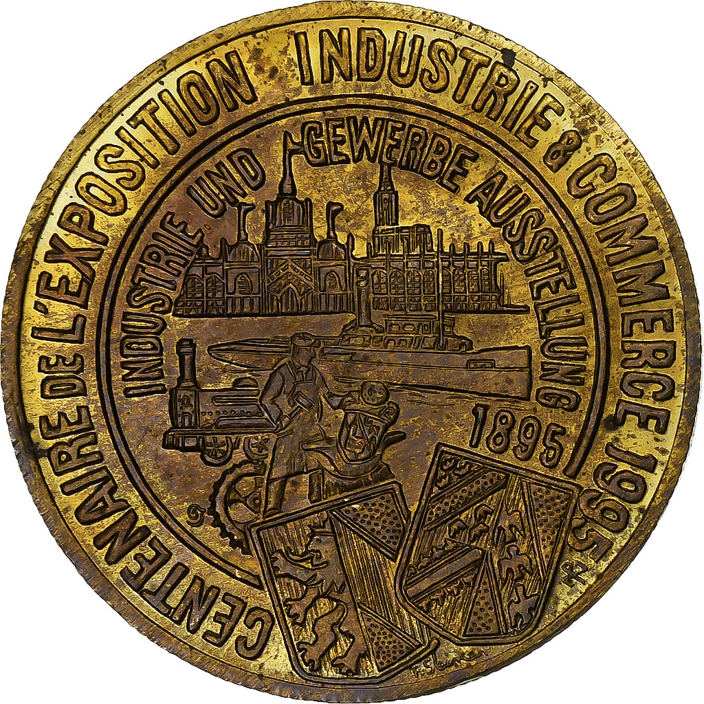 Francia, medaglia, Euros des Villes, 1 Ecu de Strasbourg, 1995