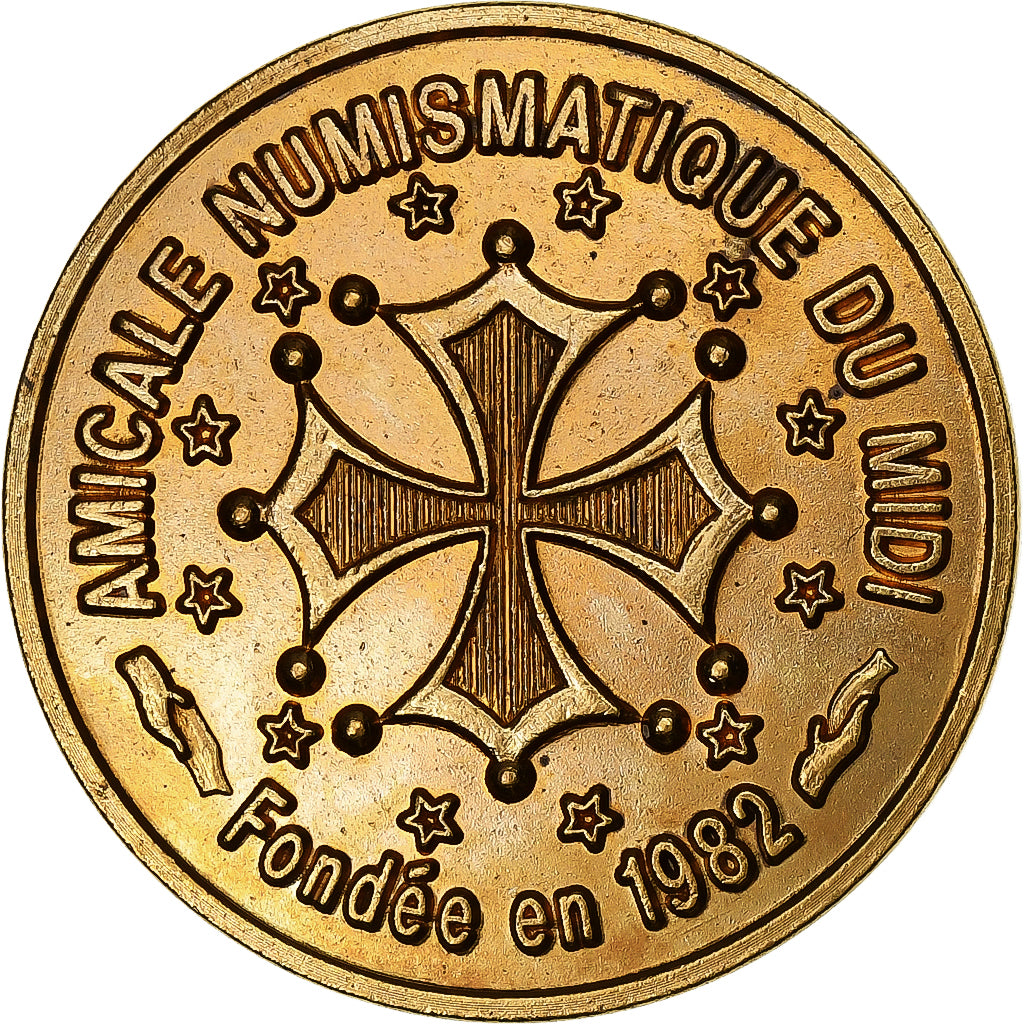 Francia, medaglia, Euros des Villes, 3 Ecu de Beaumont du Périgord, 1995, Rame
