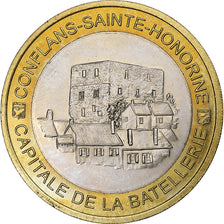França, medalha, 10 Ecus Conflans-Sainte-Honorine, 1995, Bimetálico, AU(55-58)