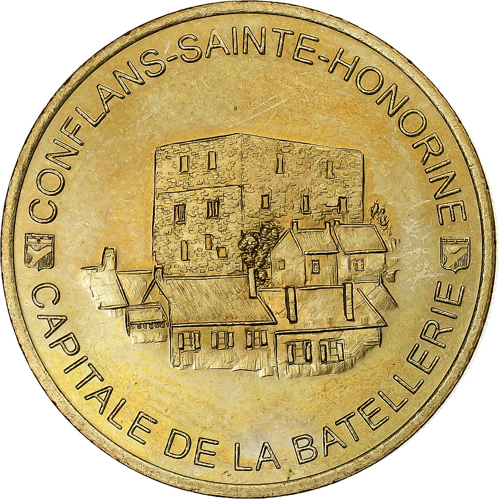 Francia, medaglia, Ecu Conflans-Sainte-Honorine, 1995, Rame-nichel-alluminio
