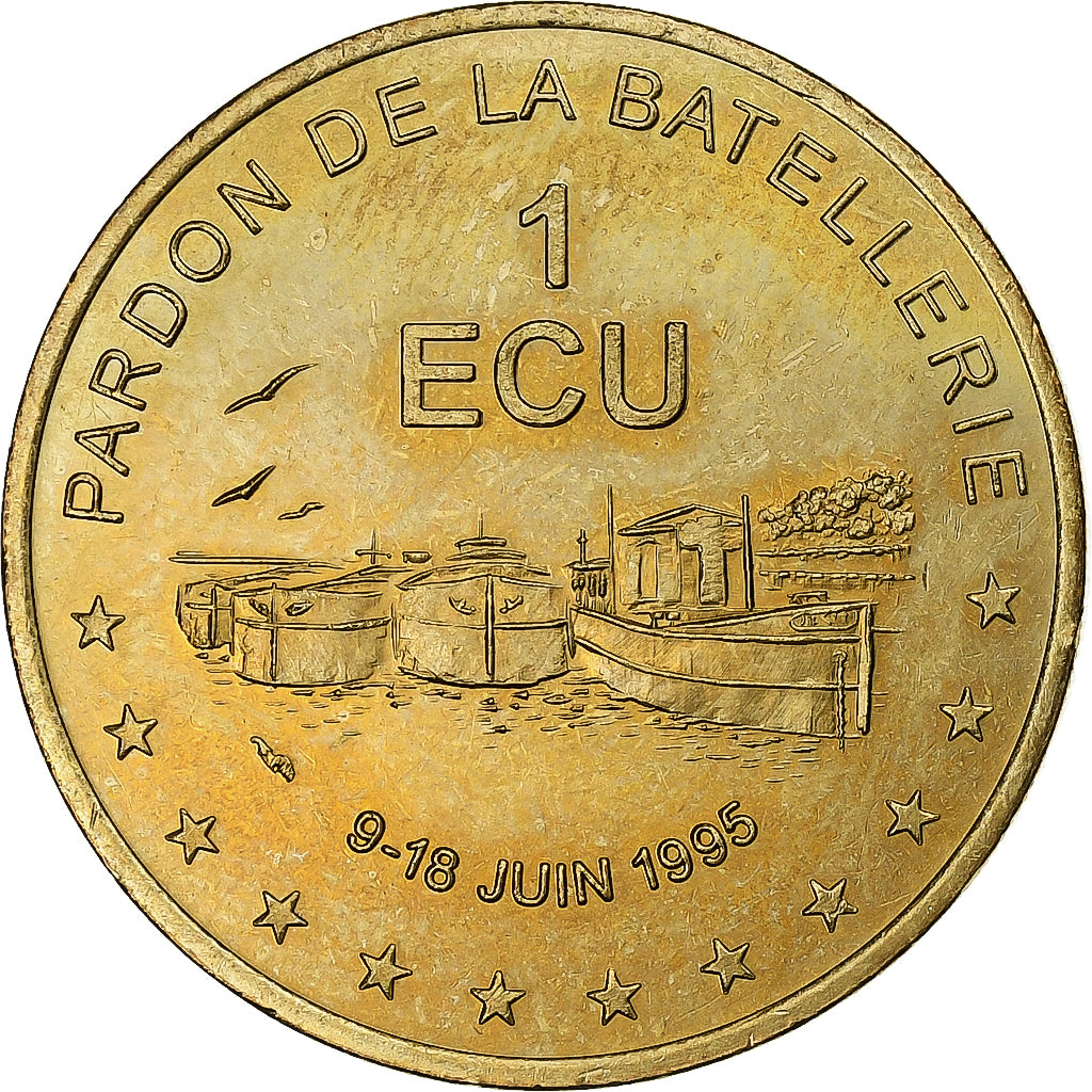 Francia, medaglia, Ecu Conflans-Sainte-Honorine, 1995, Rame-nichel-alluminio