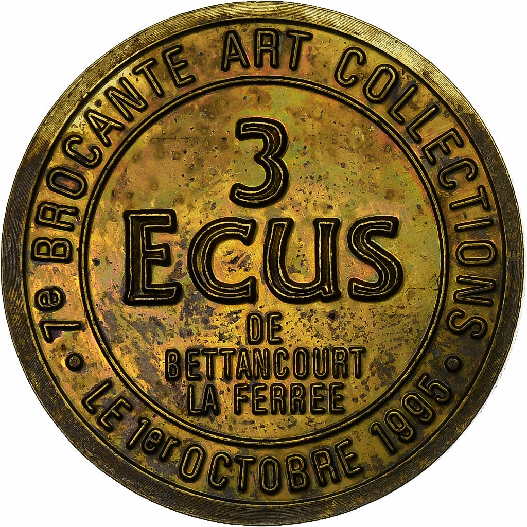 France, 3 Ecu, Bettancourt la Ferrée, 1995, EF(40-45)