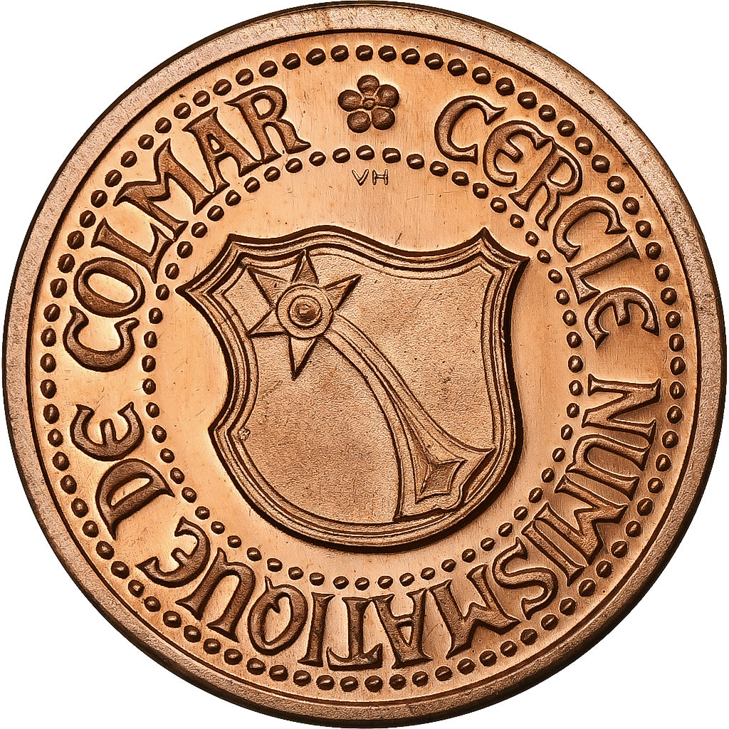 Francia, ficha, 5 Ecu de Colmar, 1994, Rame, SPL