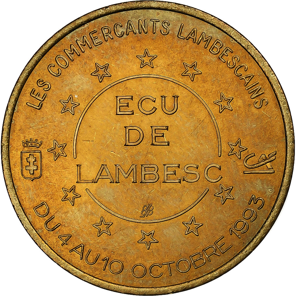 Frankreich, Medaille, Euros des Villes, Ecu de Lambesc, 1993
