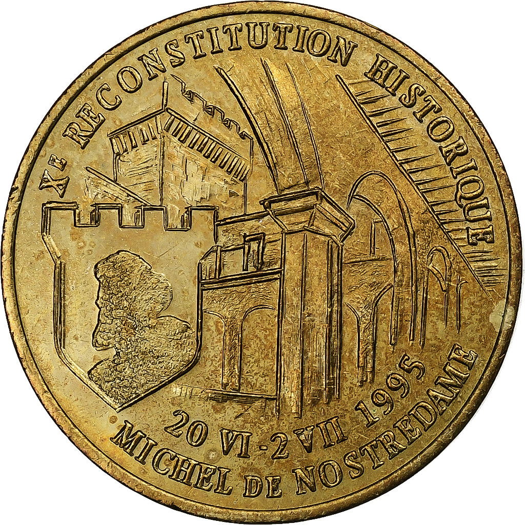 Francia, medaglia, Euros des Villes, 1 Ecu de Salon de Provence, 1995