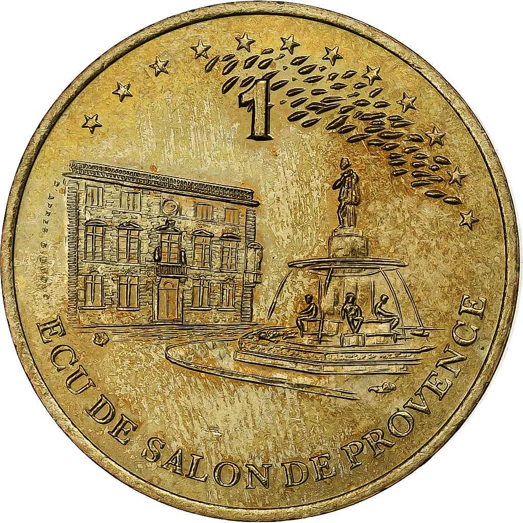 Francia, medaglia, Euros des Villes, 1 Ecu de Salon de Provence, 1995