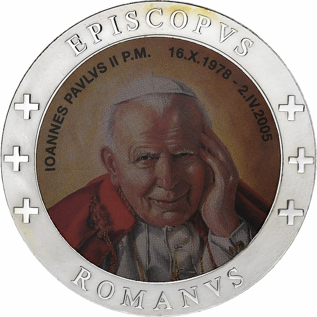 Watykan, medal, Le Pape Jean-Paul II, 2005, Srebro platerowane miedzią