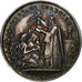 France, Medal, Mariage Chrétien, 1850, Silver, AU(55-58)