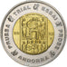 Andorra, 2 Euro, 2003, Copper, unofficial private coin, MS(63)