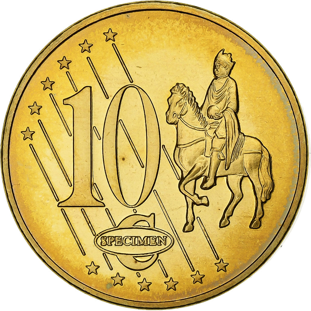 Andorra, 10 Euro Cent, 2003, Copper, unofficial private coin, MS(64)