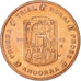 Andorre, 5 Euro Cent, 2003, Cuivre, unofficial private coin, FDC