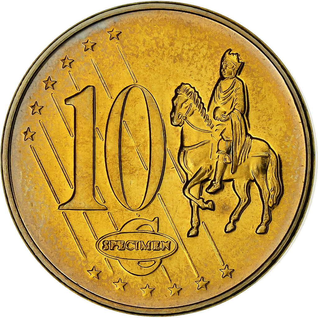 Słowenia, 10 Euro Cent, unofficial private coin, 2003, Miedź platerowana