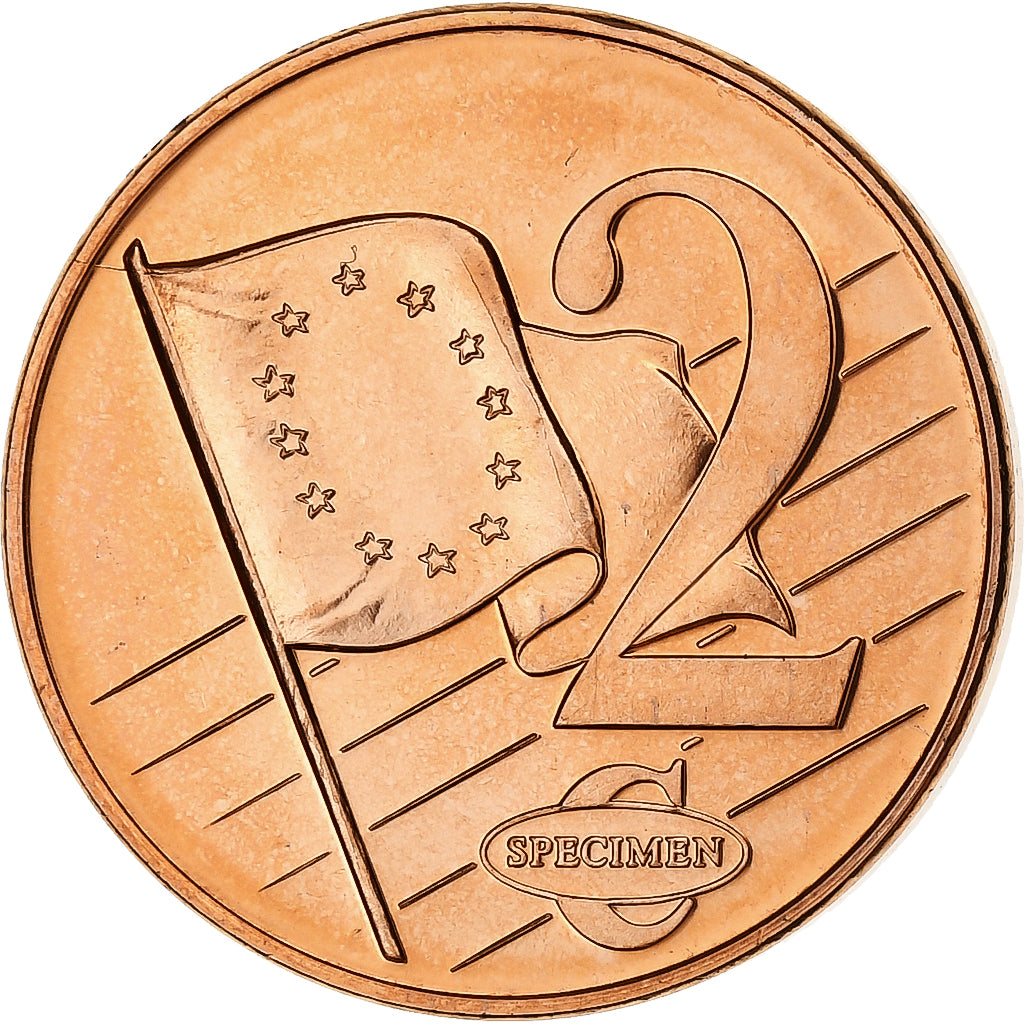 Slowenien, 2 Euro Cent, unofficial private coin, 2003, Copper Plated Steel, STGL