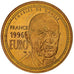 Frankreich, Medaille, Charles De Gaulle, 1 Euro Essai, 1996, Copper Gilt