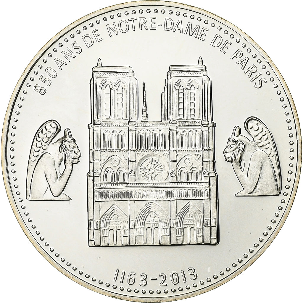 France, Medal, Les Joyaux de Paris, Notre-Dame de Paris, Silver, MS(65-70)