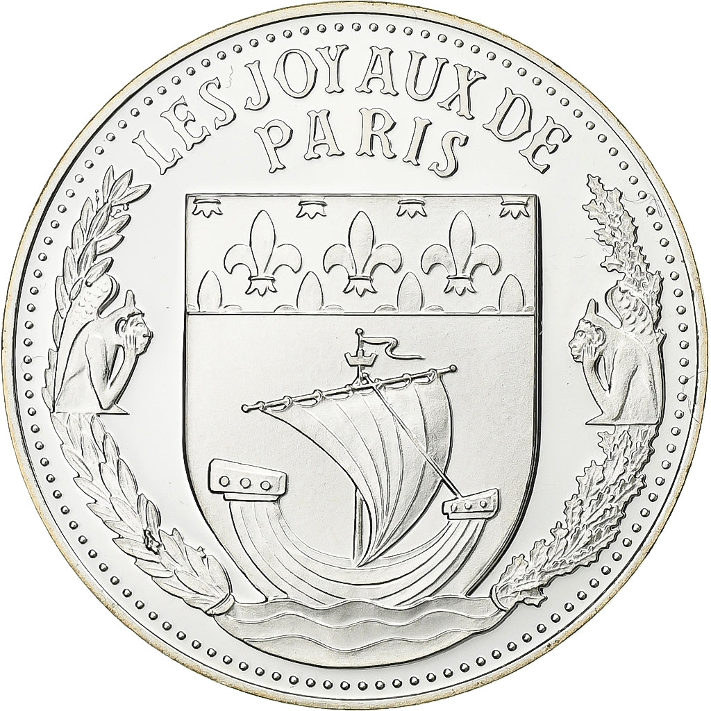 France, Medal, Les Joyaux de Paris, Notre-Dame de Paris, Silver, MS(65-70)