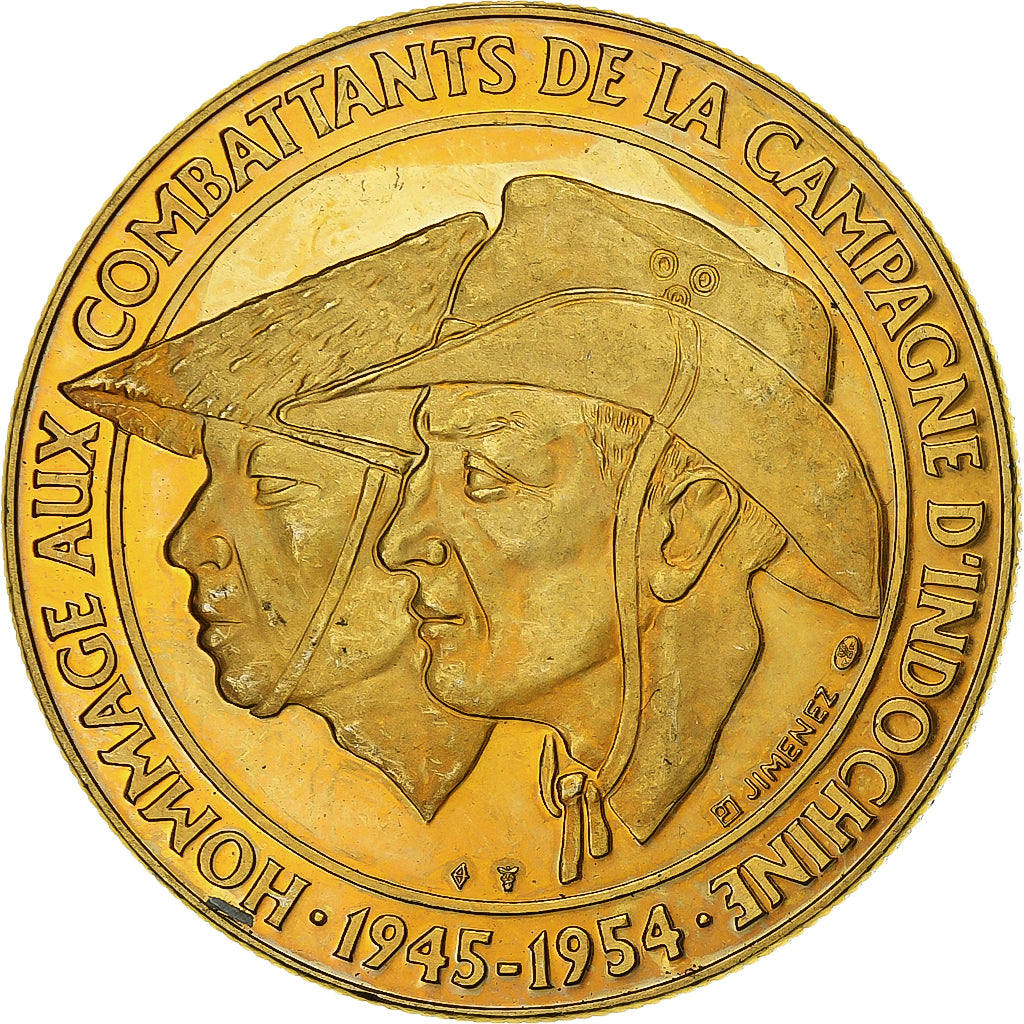 France, Médaille, Hommage aux Combattants de la Campagne d'Indochine, Copper
