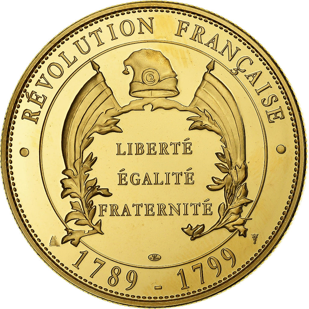 Francia, medaglia, Révolution Française, Danton, Doratura in rame-nichel, FDC
