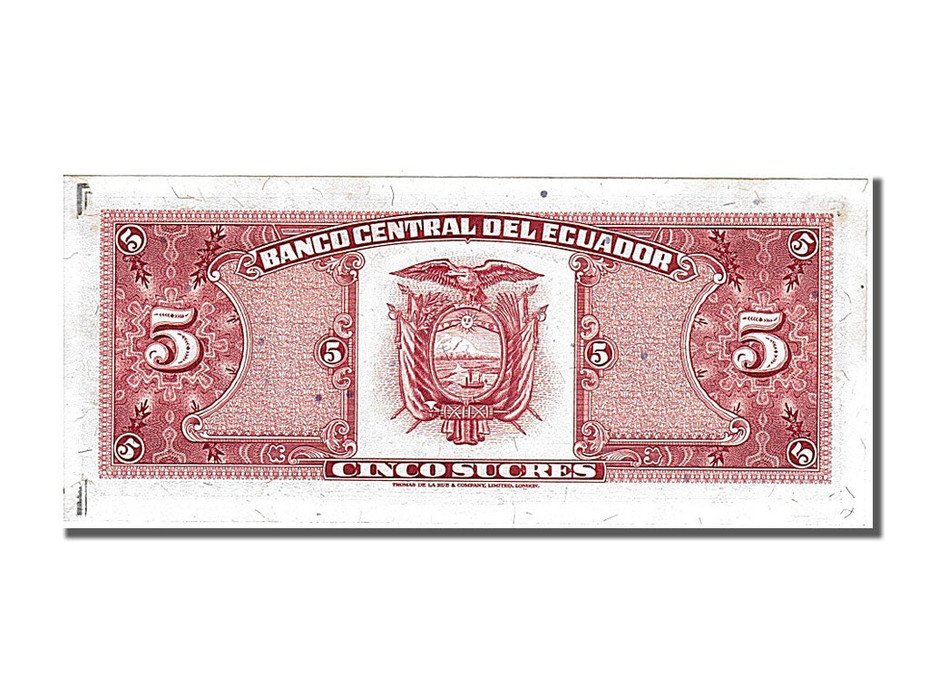 Banknote, Ecuador, 5 Sucres, 1988, 1988-11-22, KM:120A, EF(40-45)