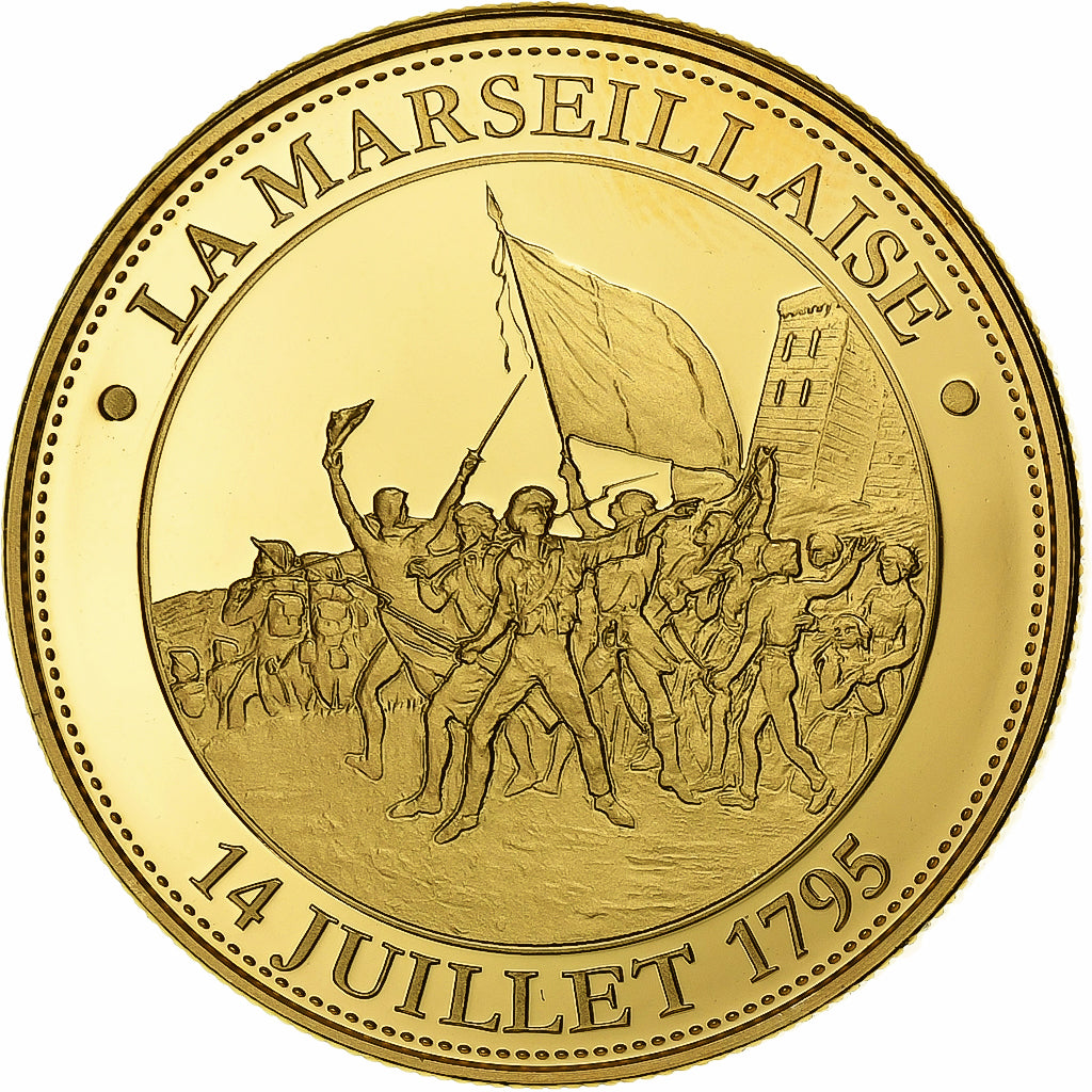 Médaille - Révolution Française - Assassinat De Marat 1793 - Vermeil - Franklin Mint
