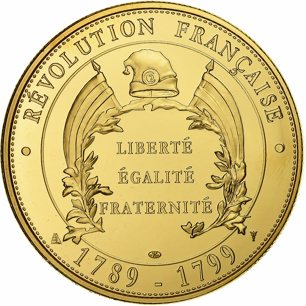 Francia, medaglia, Révolution Française, La Marseillaise, Doratura in