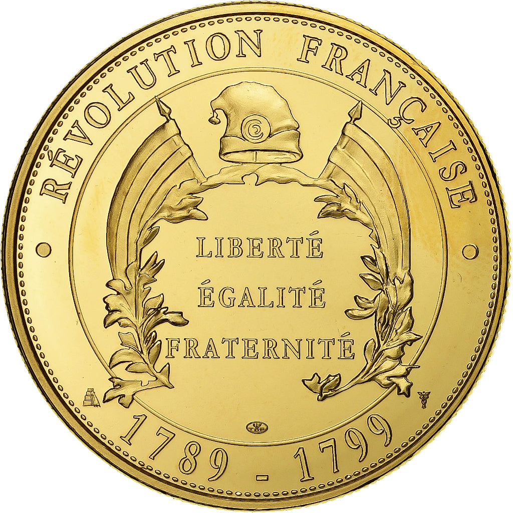 Francia, medaglia, Révolution Française, Prise de la Bastille, Doratura in