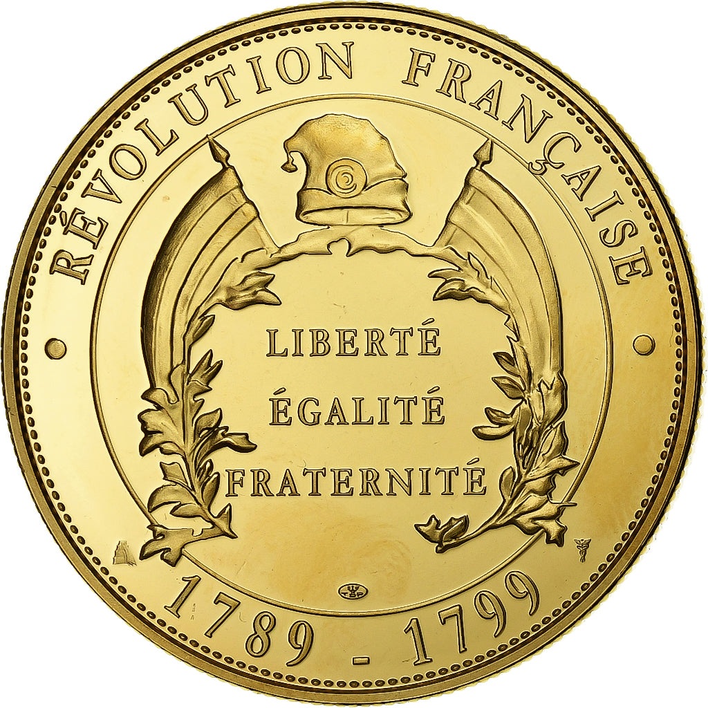 France, Medal, Révolution Française, Maximilien de Robespierre, Copper-Nickel
